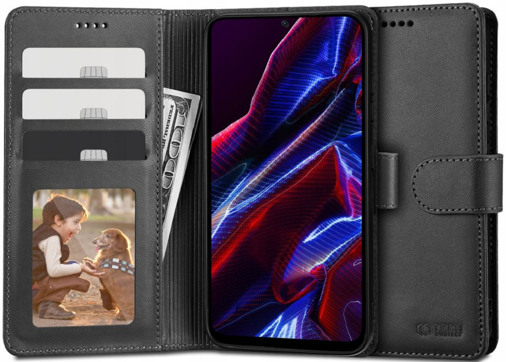 Tech-Protect Wallet - Θήκη Πορτοφόλι Xiaomi Redmi Note 12 5G / Poco X5 - Black
