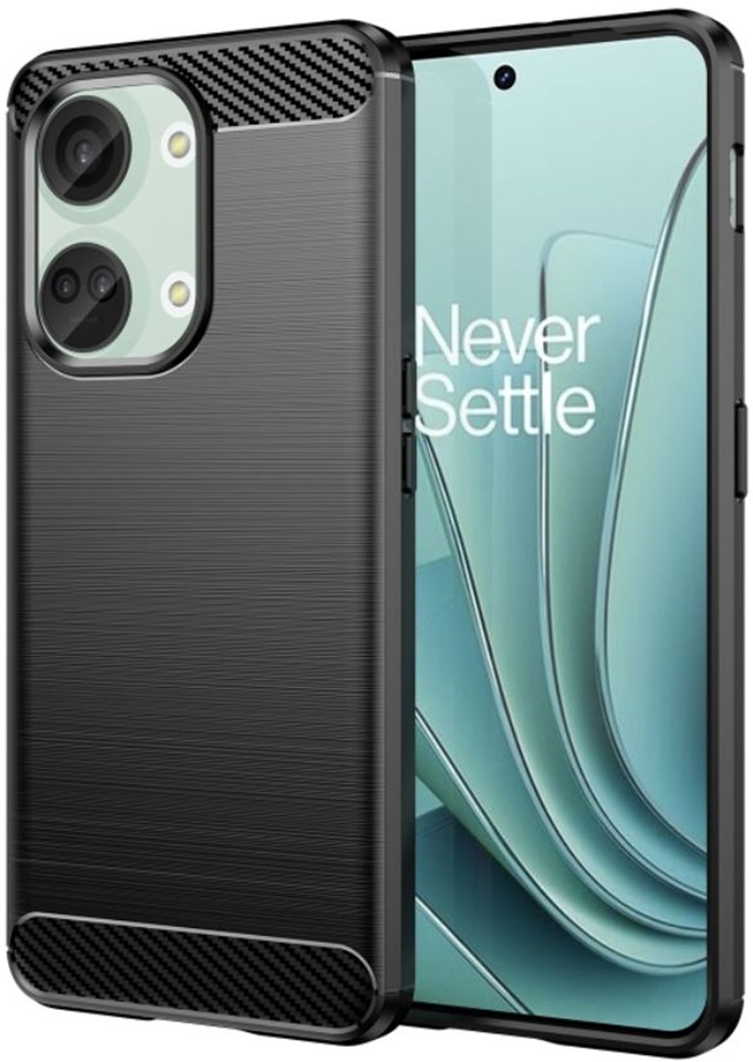 Techsuit Carbon Silicone - Θήκη Σιλικόνης OnePlus Nord 3 - Black 