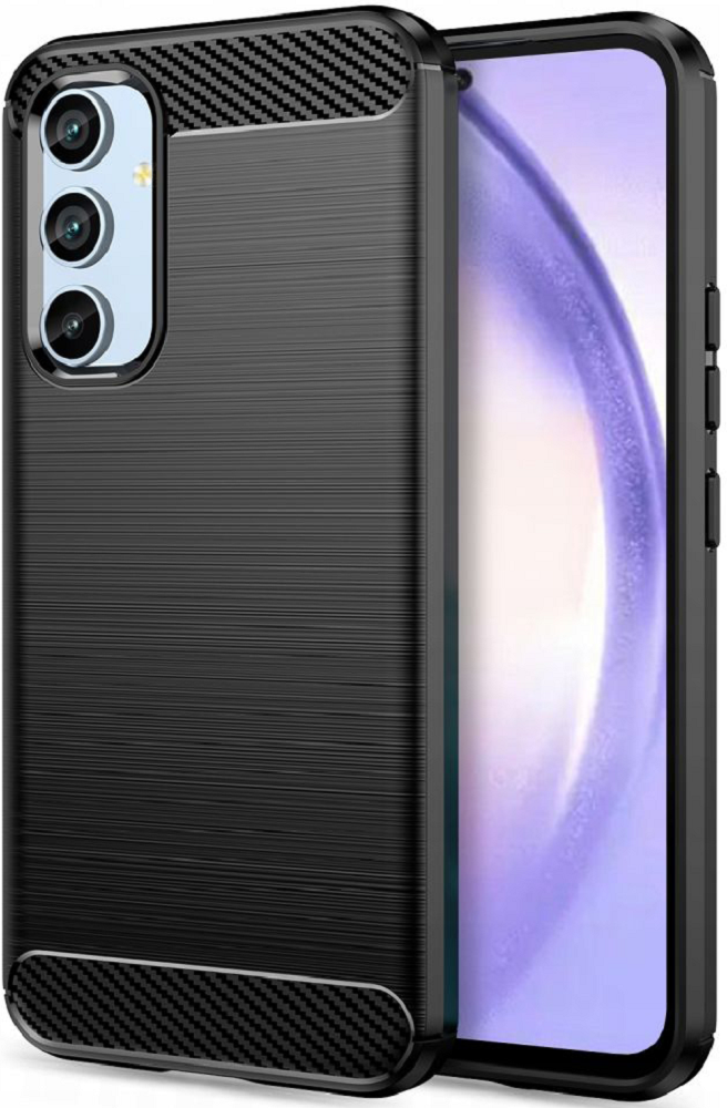 Techsuit Carbon Silicone - Θήκη Σιλικόνης Samsung Galaxy A54 - Black