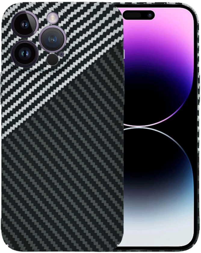 Techsuit Carbonite FiberShell - Σκληρή Θήκη Apple iPhone 14 Pro Max - Stealth Gray