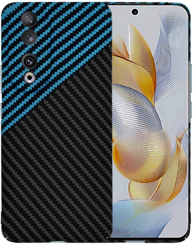 Techsuit Carbonite FiberShell - Σκληρή Θήκη Honor 90 - Blue Pulse