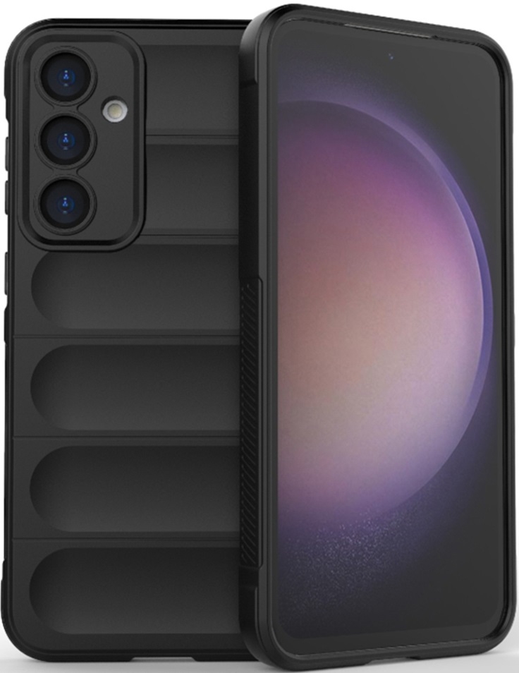 Techsuit Magic Shield - Θήκη Σιλικόνης Samsung Galaxy S23 FE - Black (5949419115125)