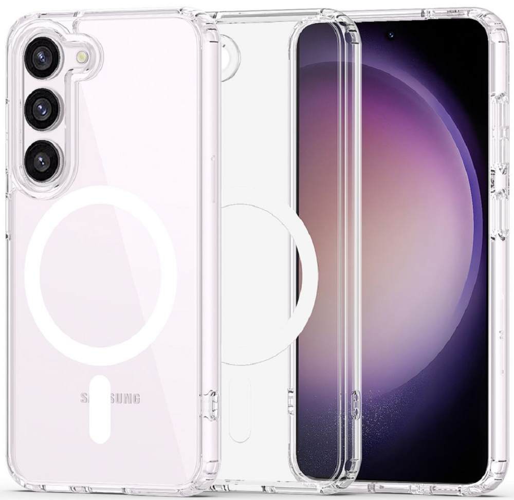 Techsuit MagSafe Pro - Σκληρή Διάφανη Θήκη MagSafe - Samsung Galaxy S23 - Transparent