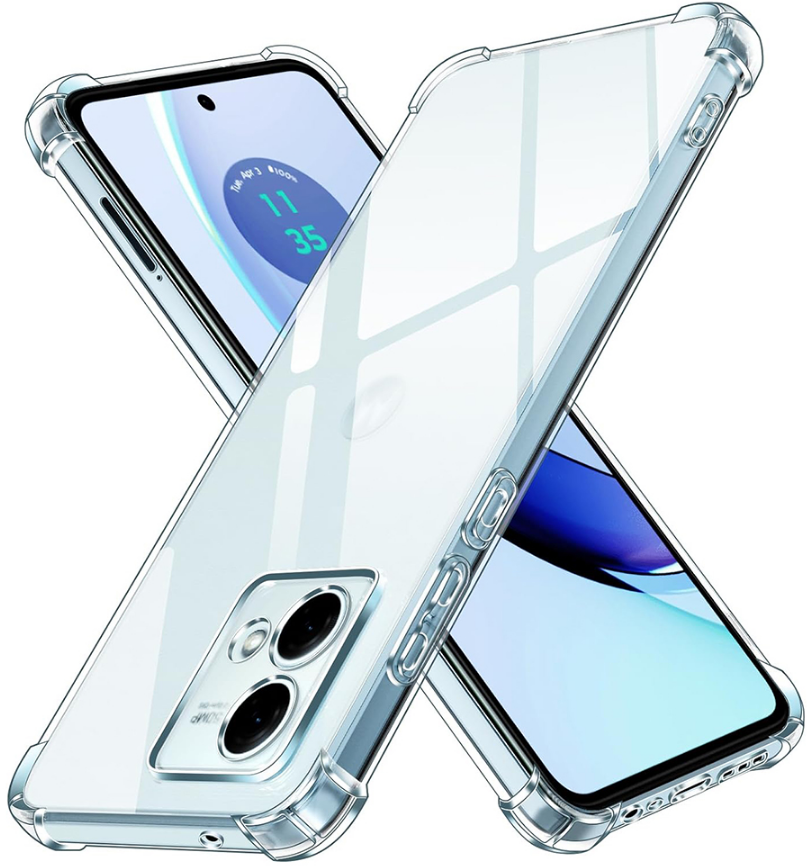 Techsuit Shockproof Clear Silicone - Διάφανη Θήκη Σιλικόνης - Motorola Moto G84 - Clear