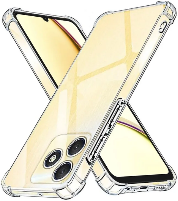 Techsuit Shockproof Clear Silicone - Διάφανη Θήκη Σιλικόνης - Realme C53 / Narzo N53 - Clear