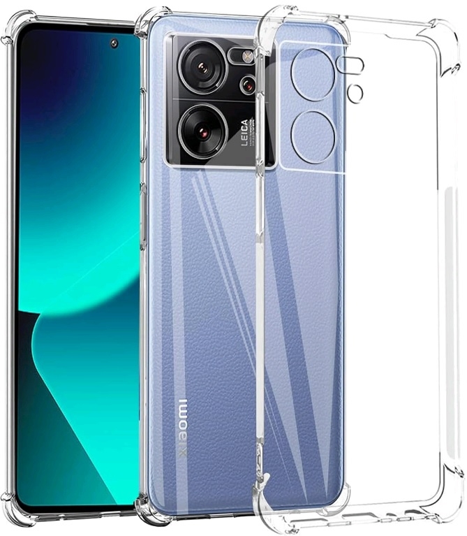 Techsuit Shockproof Clear Silicone - Διάφανη Θήκη Σιλικόνης - Xiaomi 13T / 13T Pro - Clear