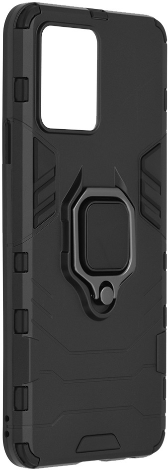 Techsuit Silicone Shield - Ανθεκτική Θήκη Apple iPhone 12 mini με Μεταλλικό Ring Holder - Black