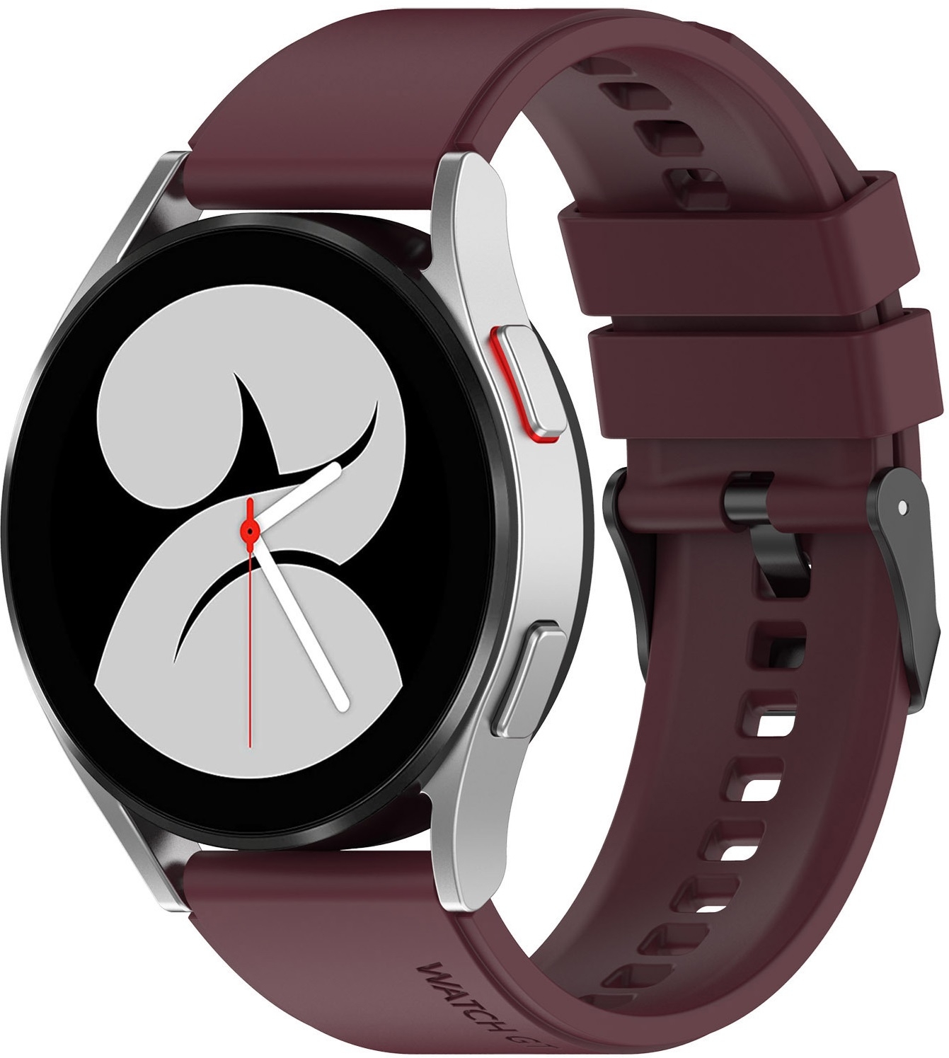 Techsuit Watchband W026 - Λουράκι Σιλικόνης (22mm) - Huawei Watch GT 2 46mm / GT 2 Pro / GT 3 Pro 46mm / Ultimate / Xiaomi Watch S1 / Xiaomi Redmi Watch 5 Active - Burgundy 