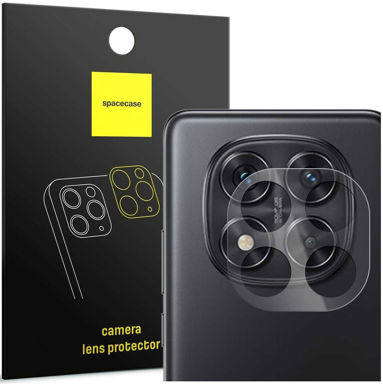 Tempered Glass Xiaomi Redmi Note 14 Pro 5G Spacecase Camera Glass Lens Protector Αντιχαρακτικό Γυαλί Προστασίας για Φακό Κάμερας Transparent