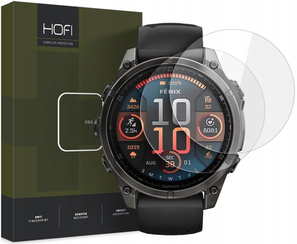Tempered Glass Garmin Fenix 8 51mm Hofi Premium Pro+ Αντιχαρακτικό Γυαλί Προστασίας Οθόνης 2 Τεμάχια Clear