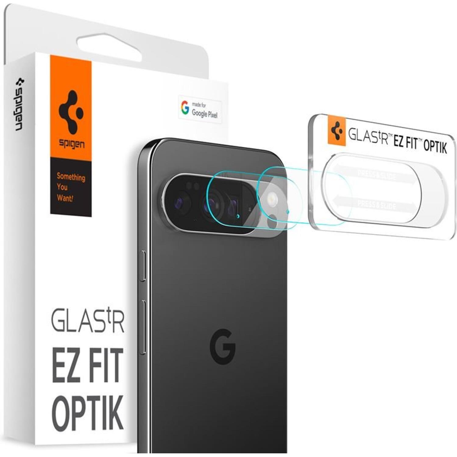 Tempered Glass Google Pixel 10 Pro Spigen GLAS.tR EZ Fit OPTIK Αντιχαρακτικό Γυαλί Προστασίας για Φακό Κάμερας 2 Τεμάχια Crystal Clear
