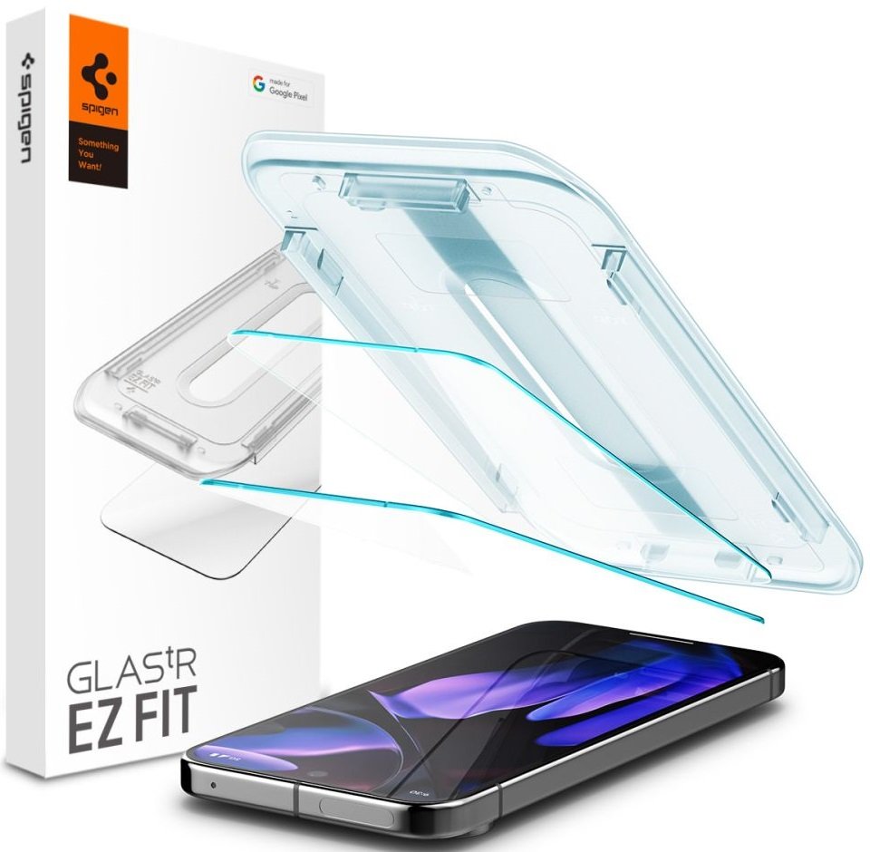 Tempered Glass Google Pixel 10 / 10 Pro / 9 / 9 Pro Spigen GLAS.tR EZ Fit Αντιχαρακτικό Γυαλί Προστασίας Οθόνης 2 Τεμάχια - Clear 
