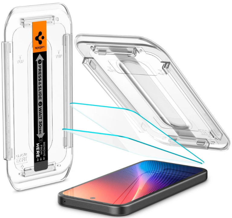 Tempered Glass Google Pixel 9a Spigen GLAS.tR EZ Fit Αντιχαρακτικό Γυαλί Προστασίας Οθόνης 2 Τεμάχια Clear 