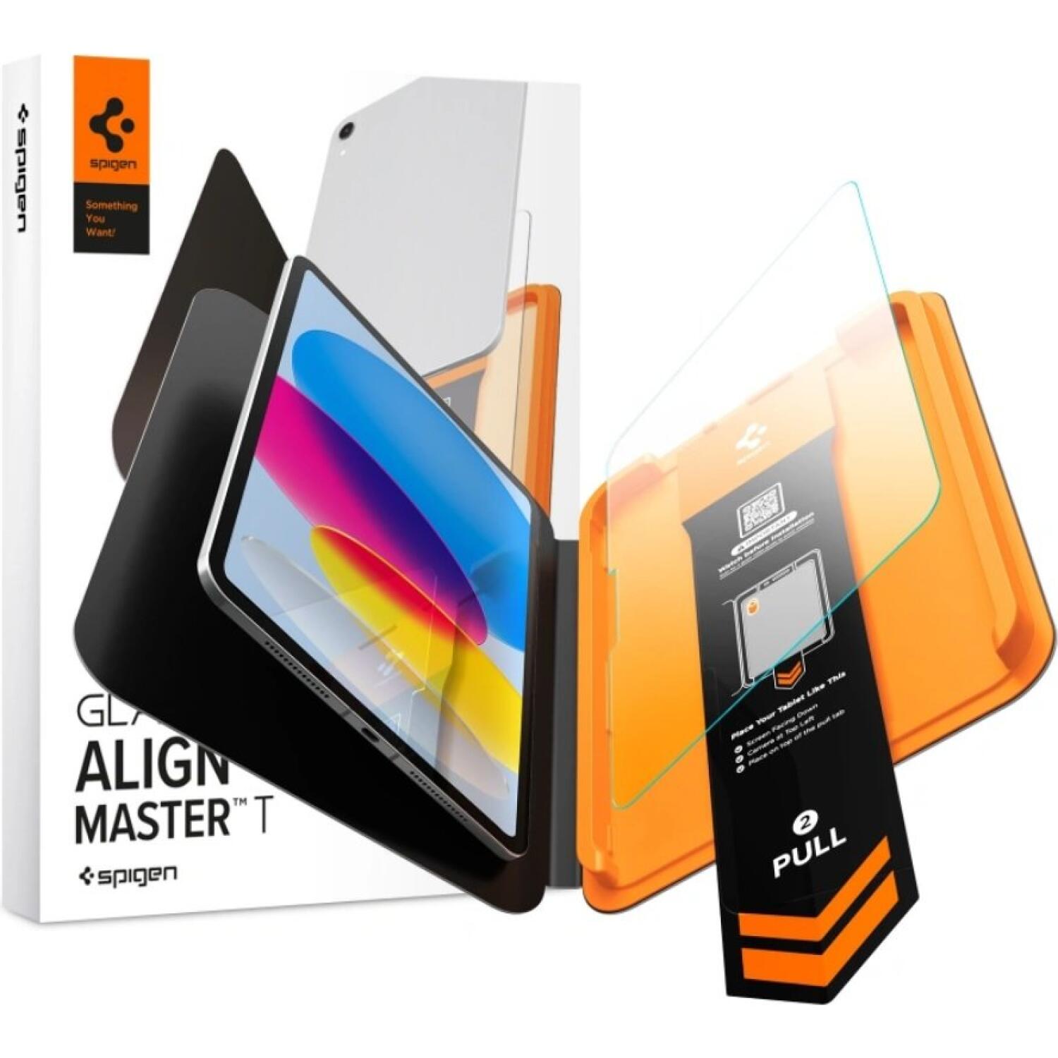 Tempered Glass iPad (A16) 11th Gen. 2025 11" / 10th Gen. 2022 10.9" Spigen Glas.tR Align Master T Ανθεκτικό Αντιχαρακτικό Γυαλί Προστασίας Οθόνης Clear 