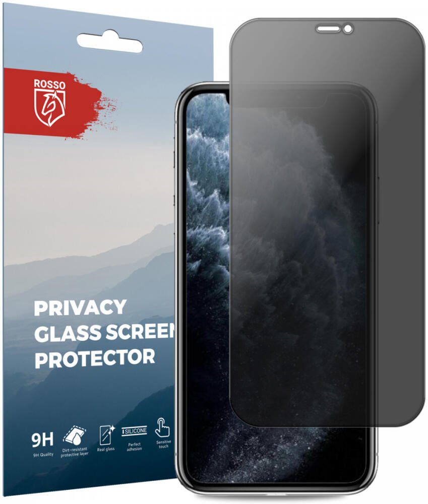 Tempered Glass iPhone 11 Pro Max Rosso Privacy Αντιχαρακτικό Γυαλί Προστασίας Απορρήτου Οθόνης