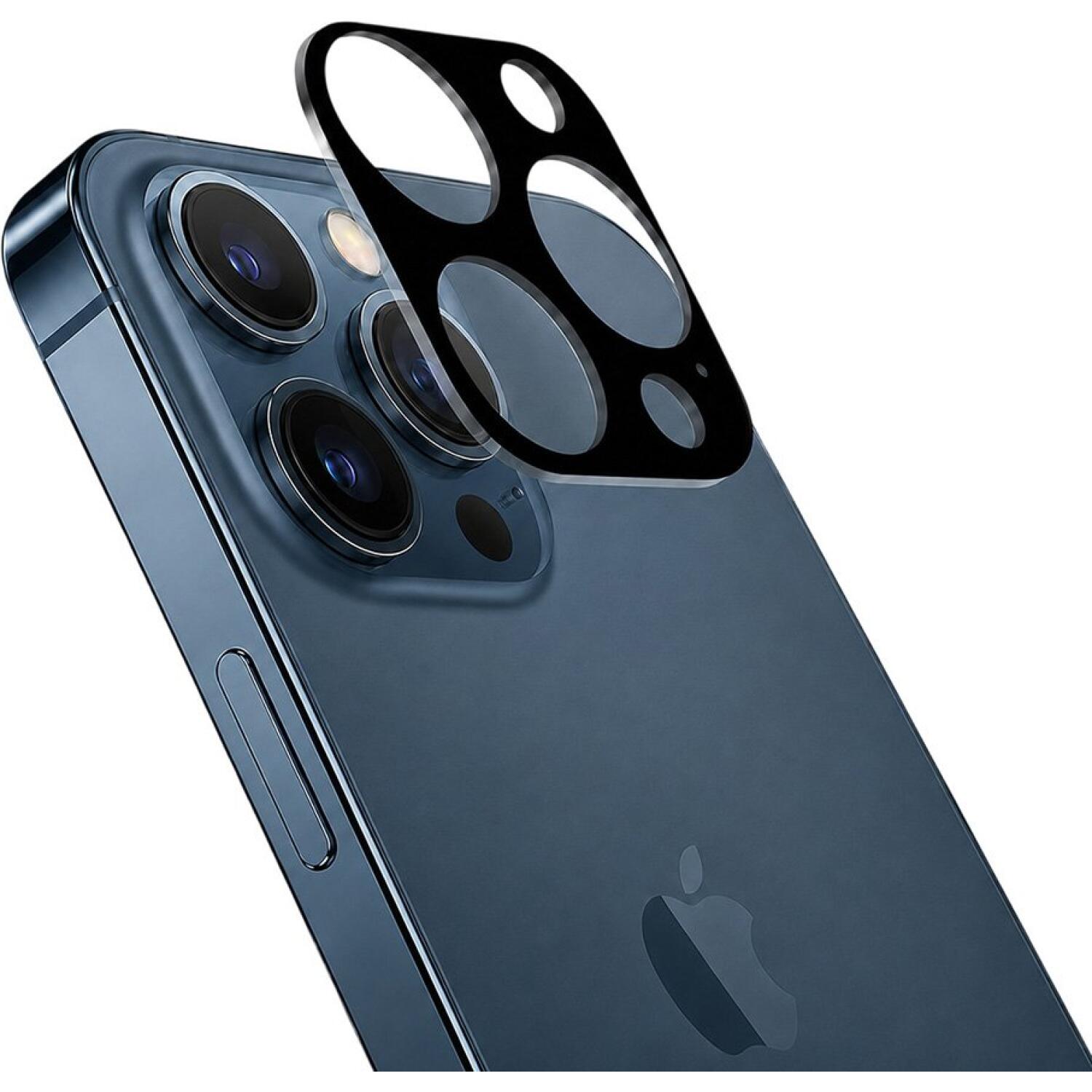 Tempered Glass iPhone 12 Pro Max Techsuit Full Camera Αντιχαρακτικό Γυαλί Προστασίας για Φακό Κάμερας Black