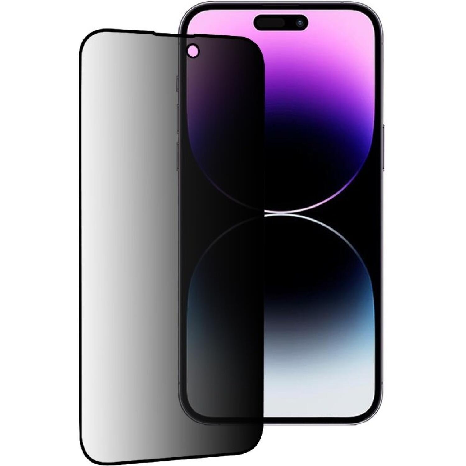 Tempered Glass iPhone 14 Pro Max Techsuit 111D Privacy Full Glue Full Face Αντιχαρακτικό Γυαλί Προστασίας Απορρήτου Οθόνης Black 