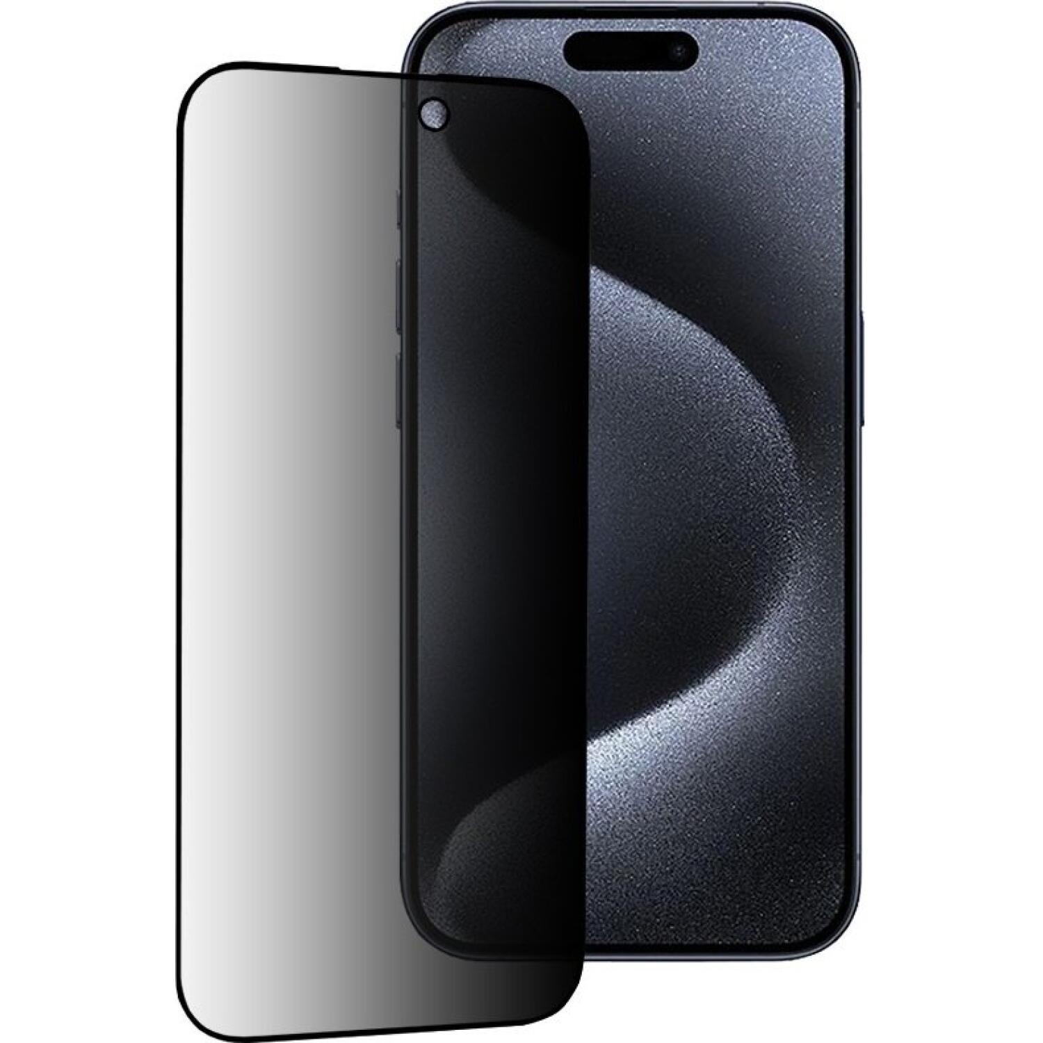 Tempered Glass iPhone 15 Pro Techsuit 111D Privacy Full Glue Full Face Αντιχαρακτικό Γυαλί Προστασίας Απορρήτου Οθόνης - Black (5949419126640)