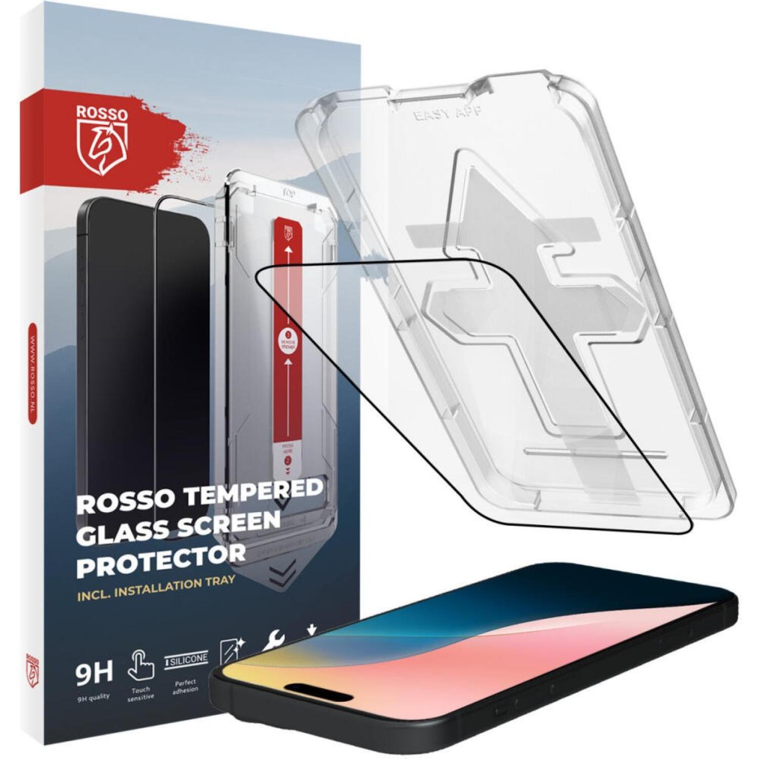 Tempered Glass iPhone 16 Pro Max Rosso FullFace Αντιχαρακτικό Γυαλί Προστασίας Οθόνης