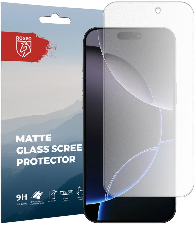Tempered Glass iPhone 16 Pro Max Rosso Matte Glass Ματ Αντιχαρακτικό Γυαλί Προστασίας Οθόνης Clear