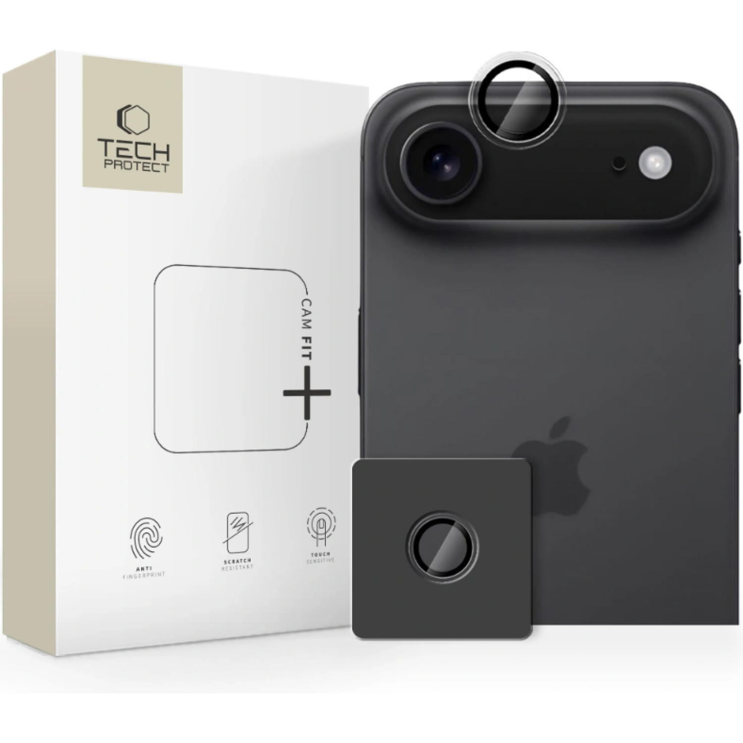 Tempered Glass iPhone Air Tech-Protect Camring Fit+ Αντιχαρακτικό Γυαλί Προστασίας για Φακό Κάμερας Clear