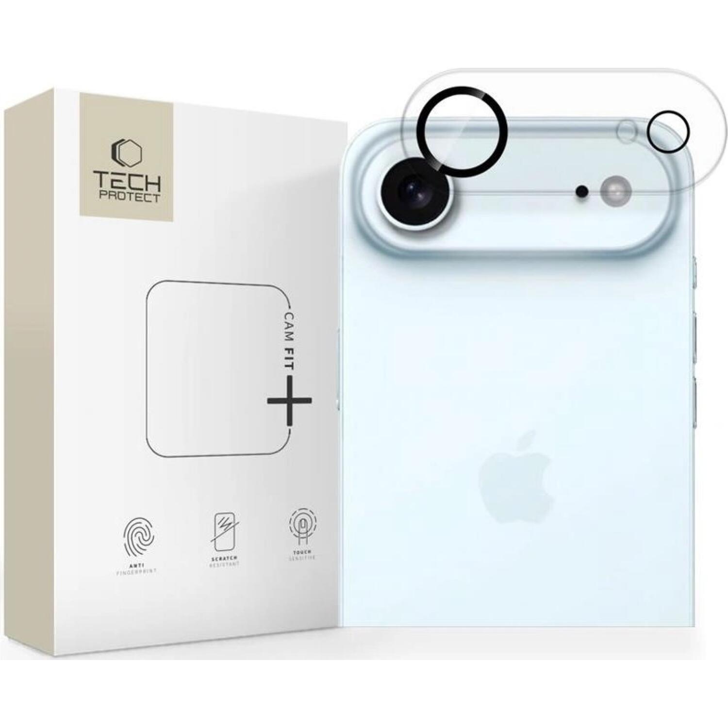 Tempered Glass iPhone Air Tech-Protect Cam Fit+ Αντιχαρακτικό Γυαλί Προστασίας για Φακό Κάμερας Clear