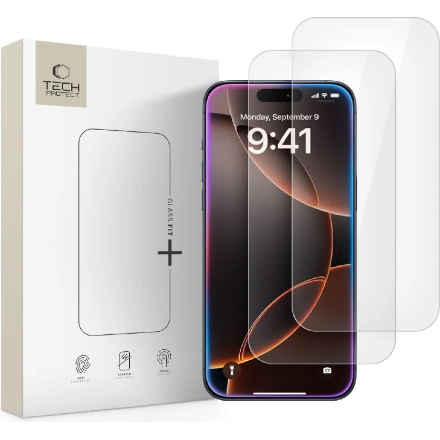 Tempered Glass iPhone Air Tech-Protect Glass Fit+ Αντιχαρακτικό Γυαλί Προστασίας Οθόνης 2 Τεμάχια - Clear (5906302319244)