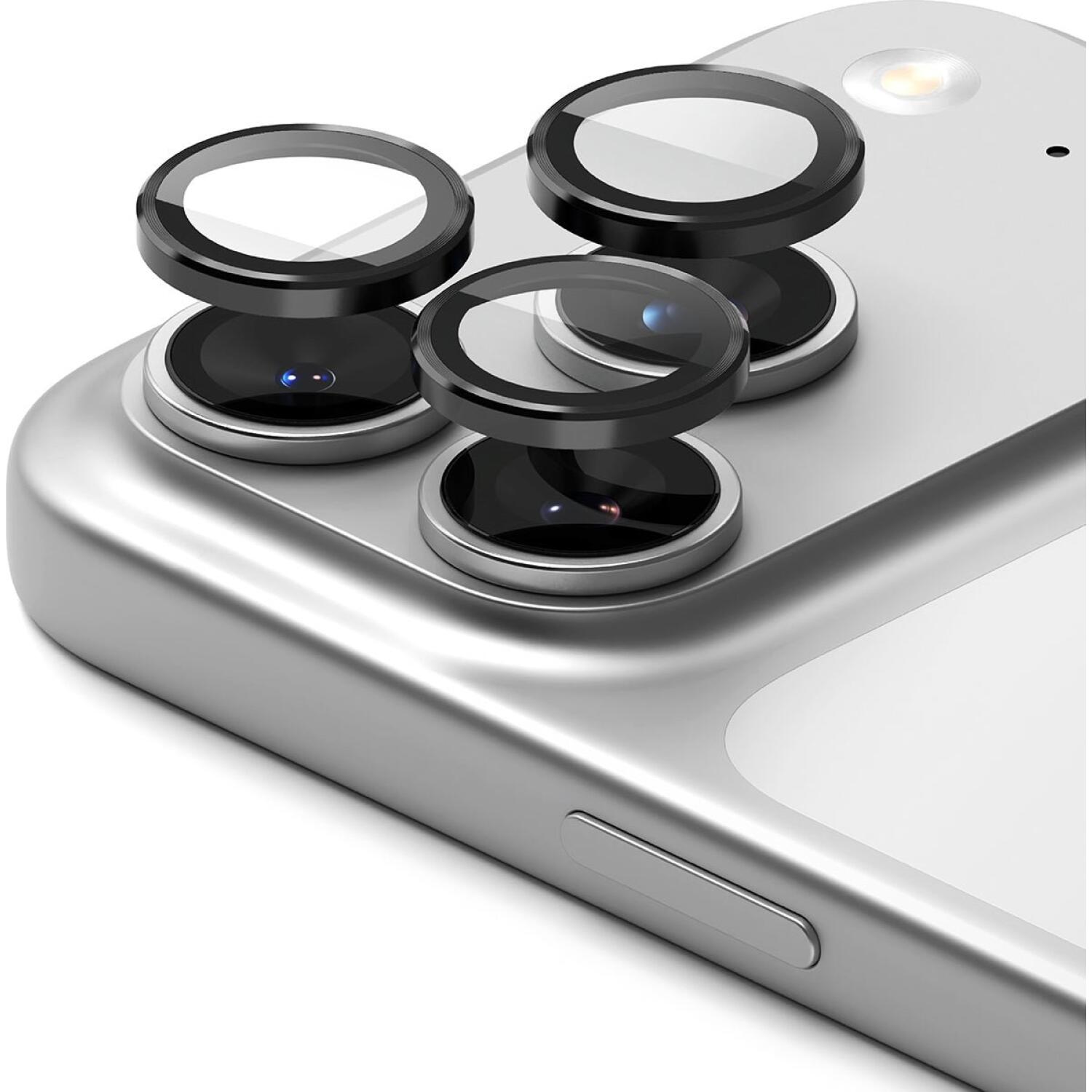 Tempered Glass iPhone 17 Pro / 17 Pro Max Spacecase QuickFit Camera Glass Αντιχαρακτικό Γυαλί Προστασίας για Φακό Κάμερας 2 Τεμάχια Black