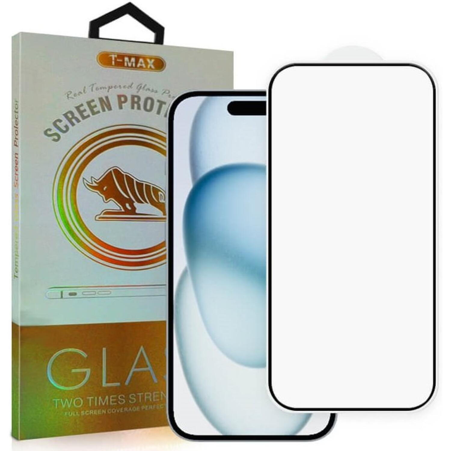 Tempered Glass iPhone 17 Pro Max T-Max Premium Full Glue Αντιχαρακτικό Γυαλί Προστασίας Οθόνης Black