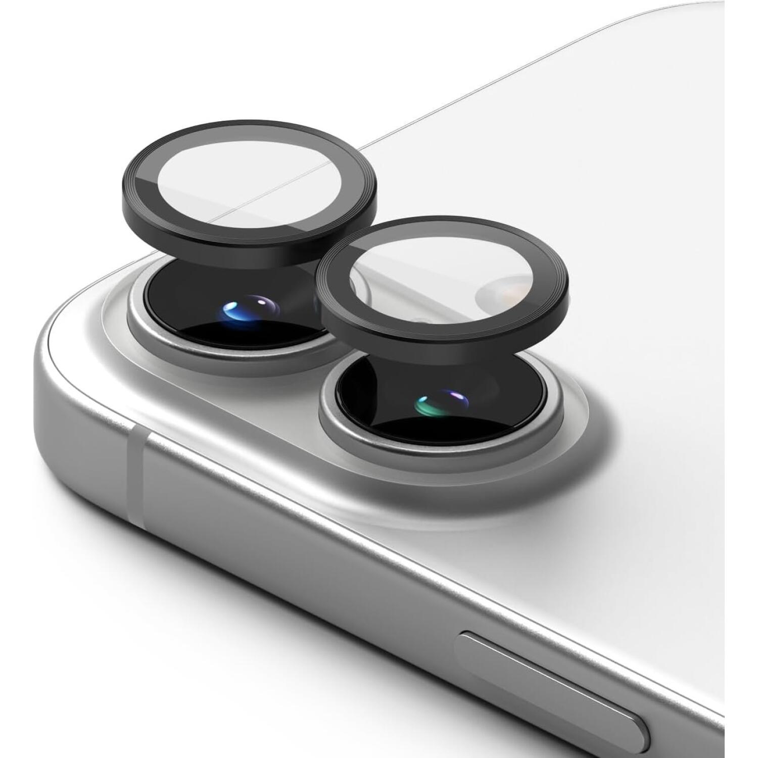 Tempered Glass iPhone 17 Spacecase QuickFit Camera Glass Αντιχαρακτικό Γυαλί Προστασίας για Φακό Κάμερας 2 Τεμάχια Black