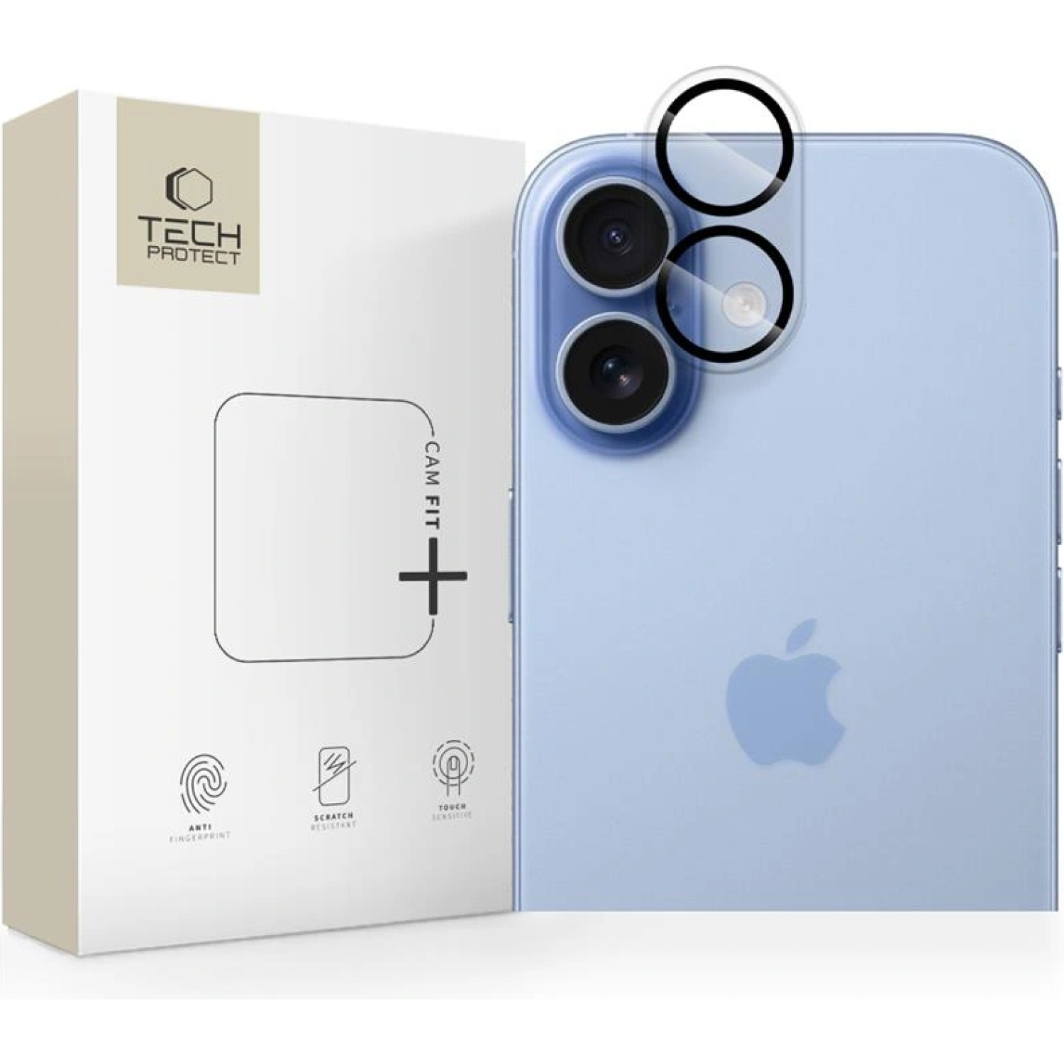 Tempered Glass iPhone 17 Tech-Protect Cam Fit+ Αντιχαρακτικό Γυαλί Προστασίας για Φακό Κάμερας Clear