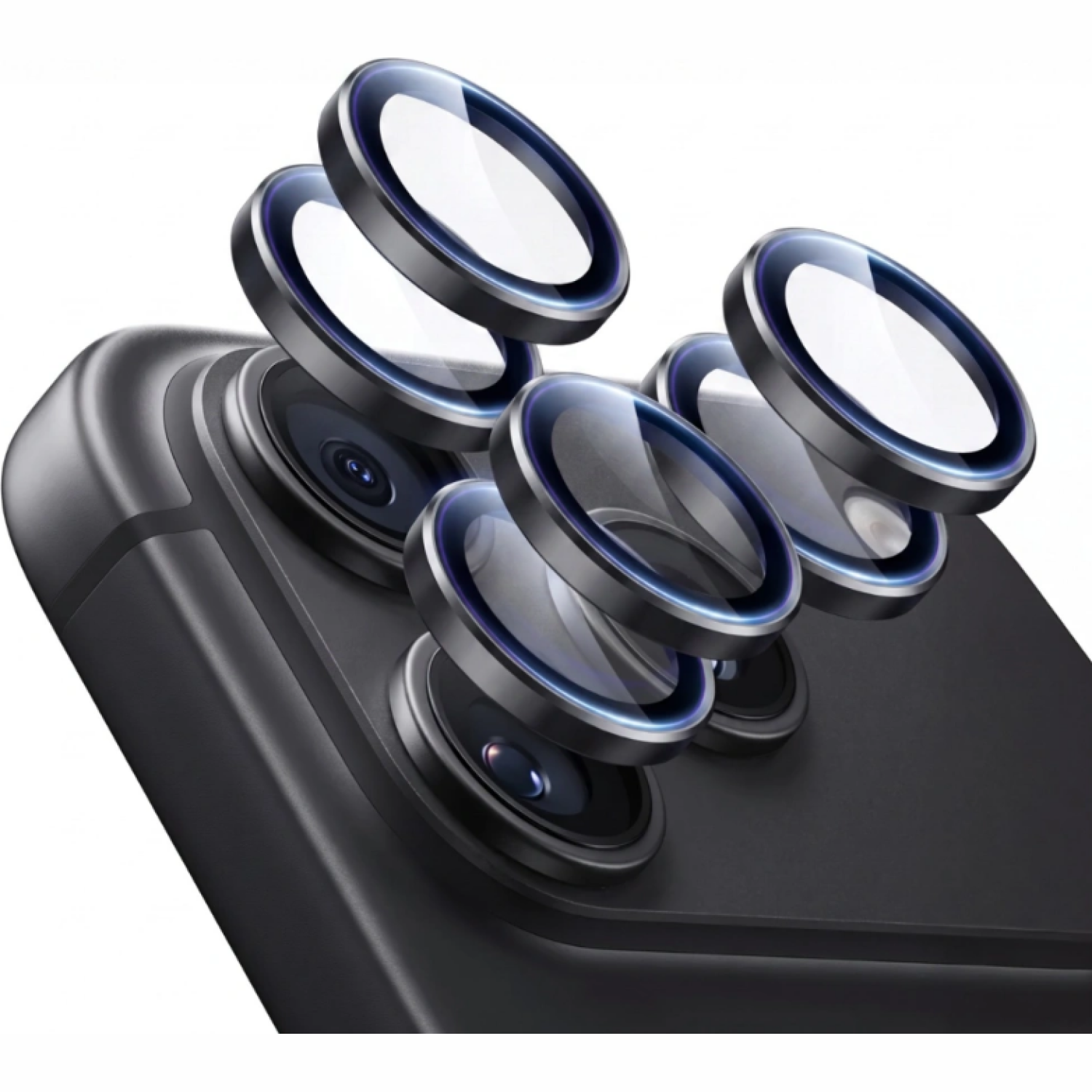 Tempered Glass iPhone 18 Pro / 18 Pro Max ESR Armorite Camera Lens Protectors Αντιχαρακτικό Γυαλί Προστασίας για Φακό Κάμερας 2 Τεμάχια Black
