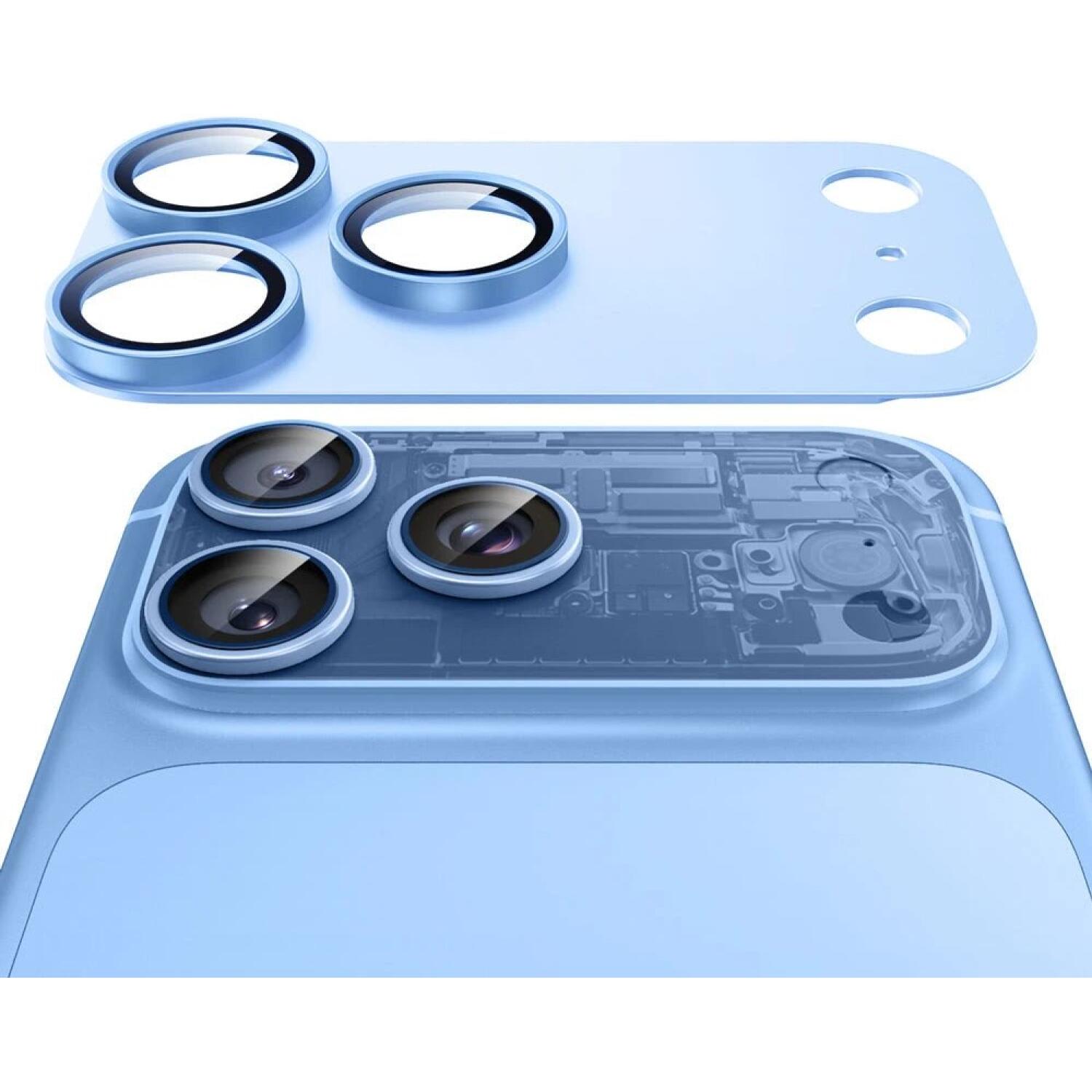 Tempered Glass iPhone 18 Pro ESR Armorite Pro Camera Lens Protector Αντιχαρακτικό Γυαλί Προστασίας για Φακό Κάμερας με Μεταλλικό Πλαίσιο Blue