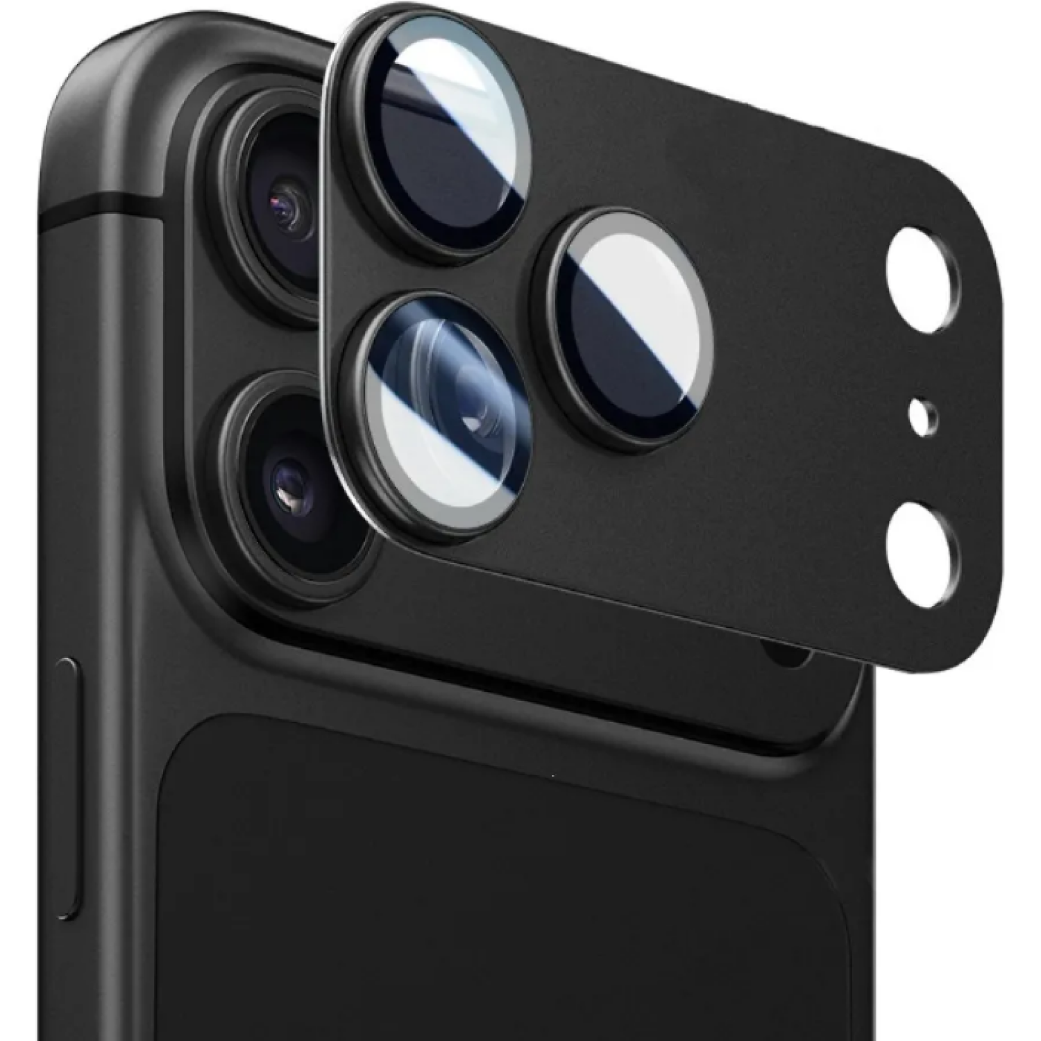 Tempered Glass iPhone 18 Pro Vivid Metallic Camera Lens Protector Αντιχαρακτικό Γυαλί Προστασίας για Φακό Κάμερας με Μεταλλικό Πλαίσιο Black