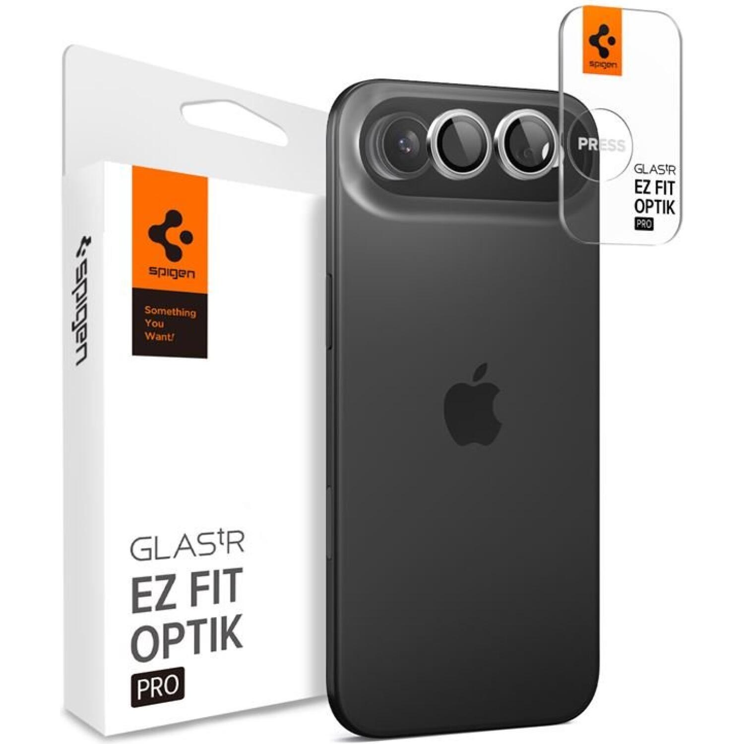 Tempered Glass iPhone Air Spigen GLAS.tR EZ Fit OPTIK Pro Camera Lens Protector Αντιχαρακτικό Γυαλί Προστασίας για Φακό Κάμερας 2 Τεμάχια Silver
