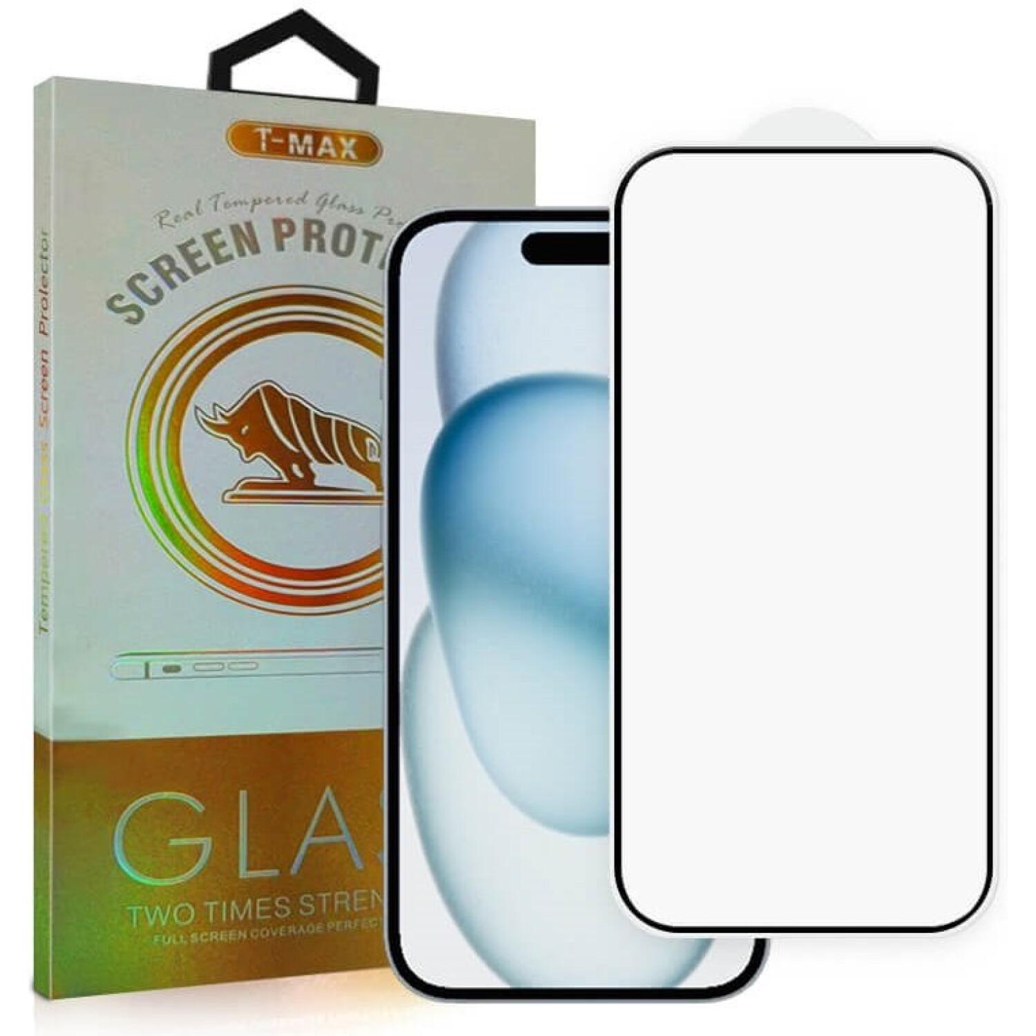 Tempered Glass iPhone Air T-Max Premium Full Glue Αντιχαρακτικό Γυαλί Προστασίας Οθόνης Black