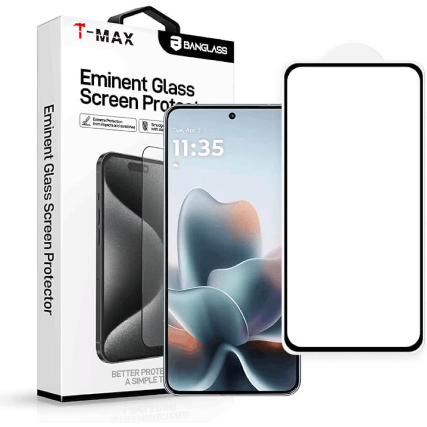 Tempered Glass Motorola Edge 70 Max T-Max Premium Full Glue Αντιχαρακτικό Γυαλί Προστασίας Οθόνης Black