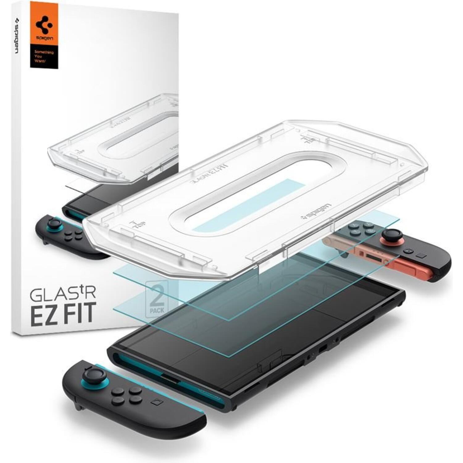 Tempered Glass Nintendo Switch 2 Spigen GLAS.tR EZ Fit Αντιχαρακτικό Γυαλί Προστασίας Οθόνης 2 Τεμάχια Clear