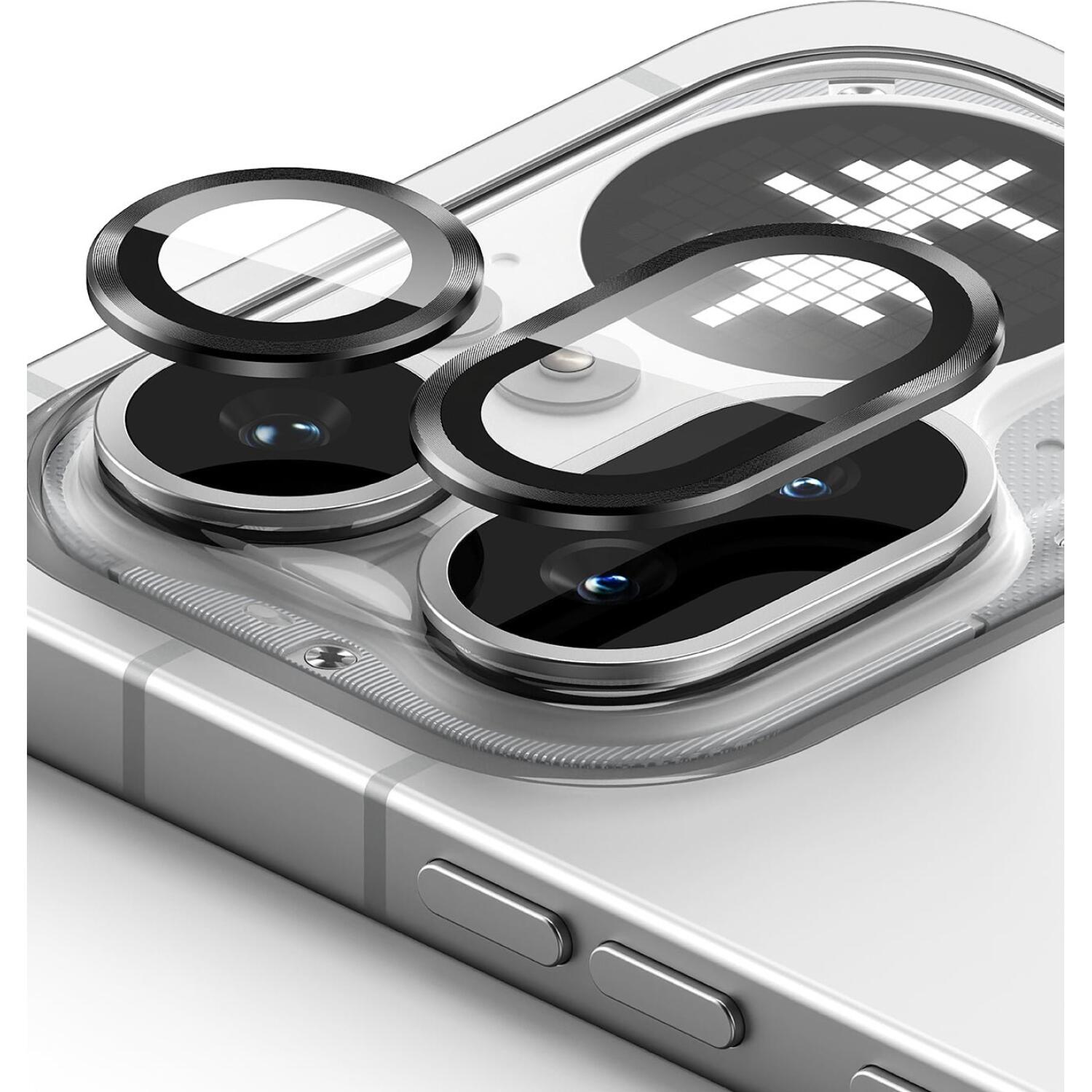 Tempered Glass Nothing Phone 4a Pro Ringke Camera Lens Frame Glass Αντιχαρακτικό Γυαλί Προστασίας για Φακό Κάμερας 2 Τεμάχια Black 