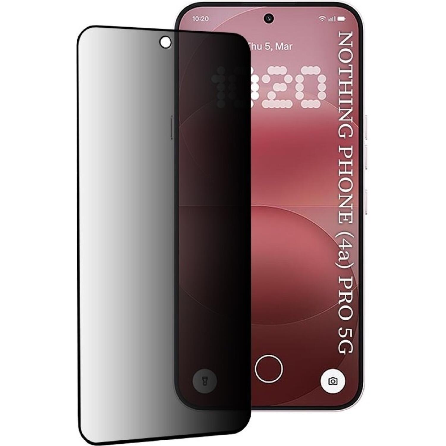 Tempered Glass Nothing Phone 4a Pro Techsuit 111D Privacy Full Glue Full Face Αντιχαρακτικό Γυαλί Προστασίας Απορρήτου Οθόνης Black