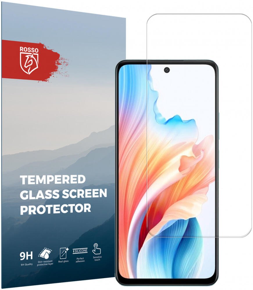 Tempered Glass Oppo A79 5G Rosso Αντιχαρακτικό Γυαλί Προστασίας Οθόνης Clear