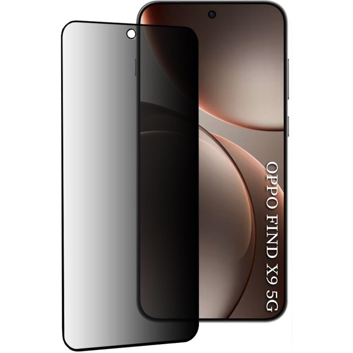 Tempered Glass Oppo Find X9 Techsuit 111D Privacy Full Glue Full Face Αντιχαρακτικό Γυαλί Προστασίας Απορρήτου Οθόνης Black