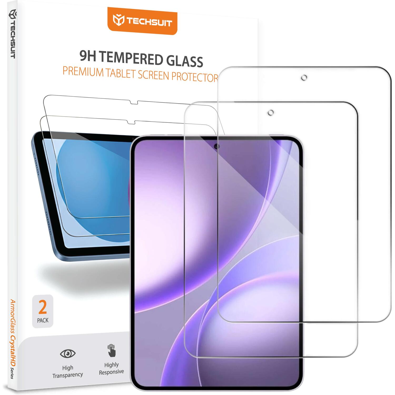 Tempered Glass Oppo Pad Mini 8.8" Techsuit ArmorGlass CrystalHD Premium Αντιχαρακτικό Γυαλί Προστασίας Οθόνης 2 Τεμάχια Clear