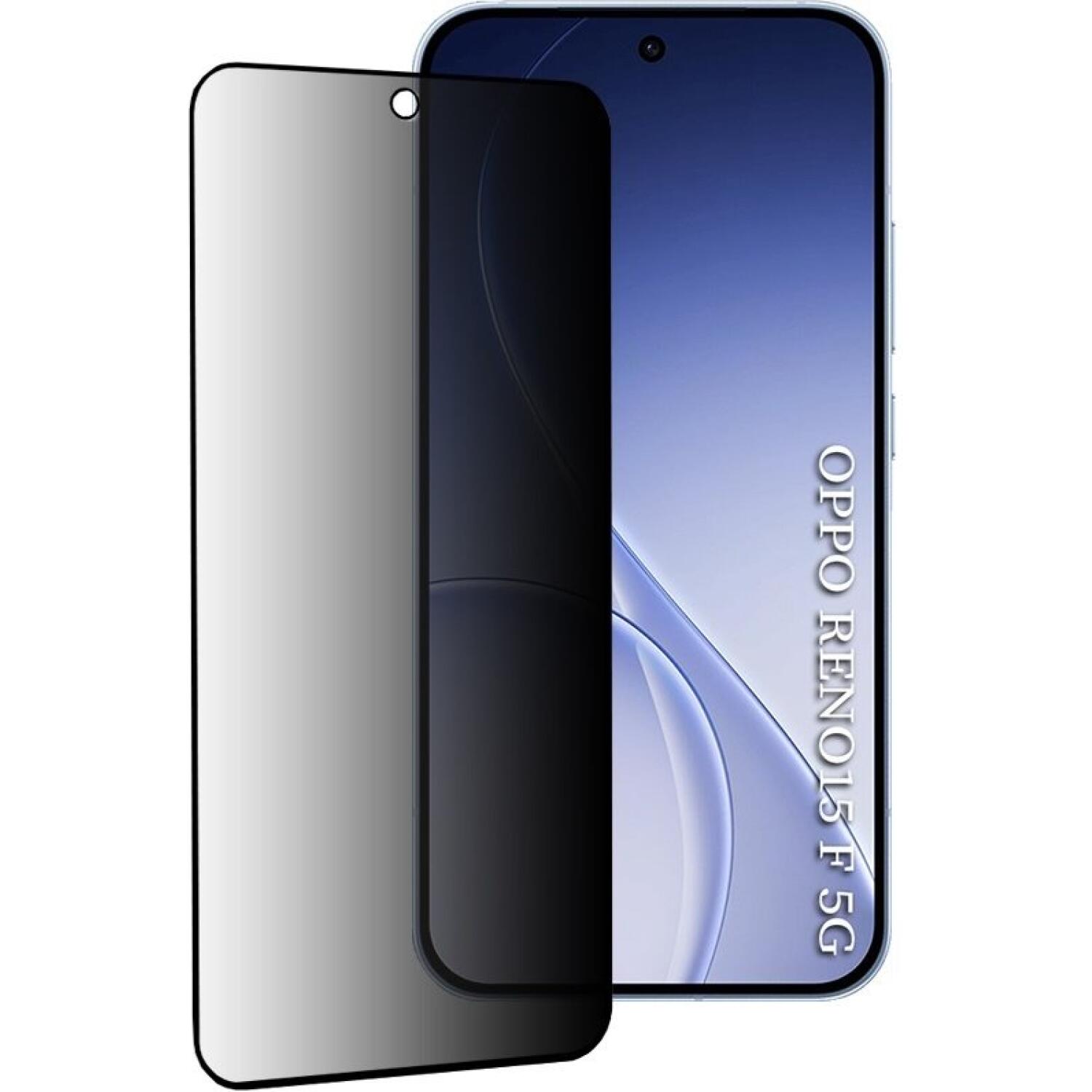 Tempered Glass Oppo Reno15 F / 15 FS Techsuit 111D Privacy Full Glue Full Face Αντιχαρακτικό Γυαλί Προστασίας Απορρήτου Οθόνης Black