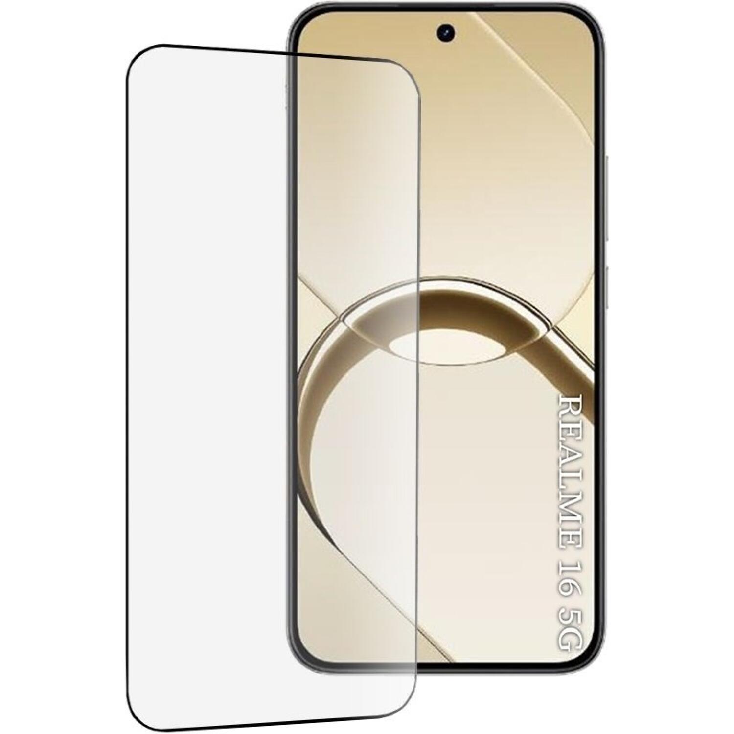 Tempered Glass Realme 16 Techsuit 111D Full Glue Full Face Αντιχαρακτικό Γυαλί Προστασίας Οθόνης Black
