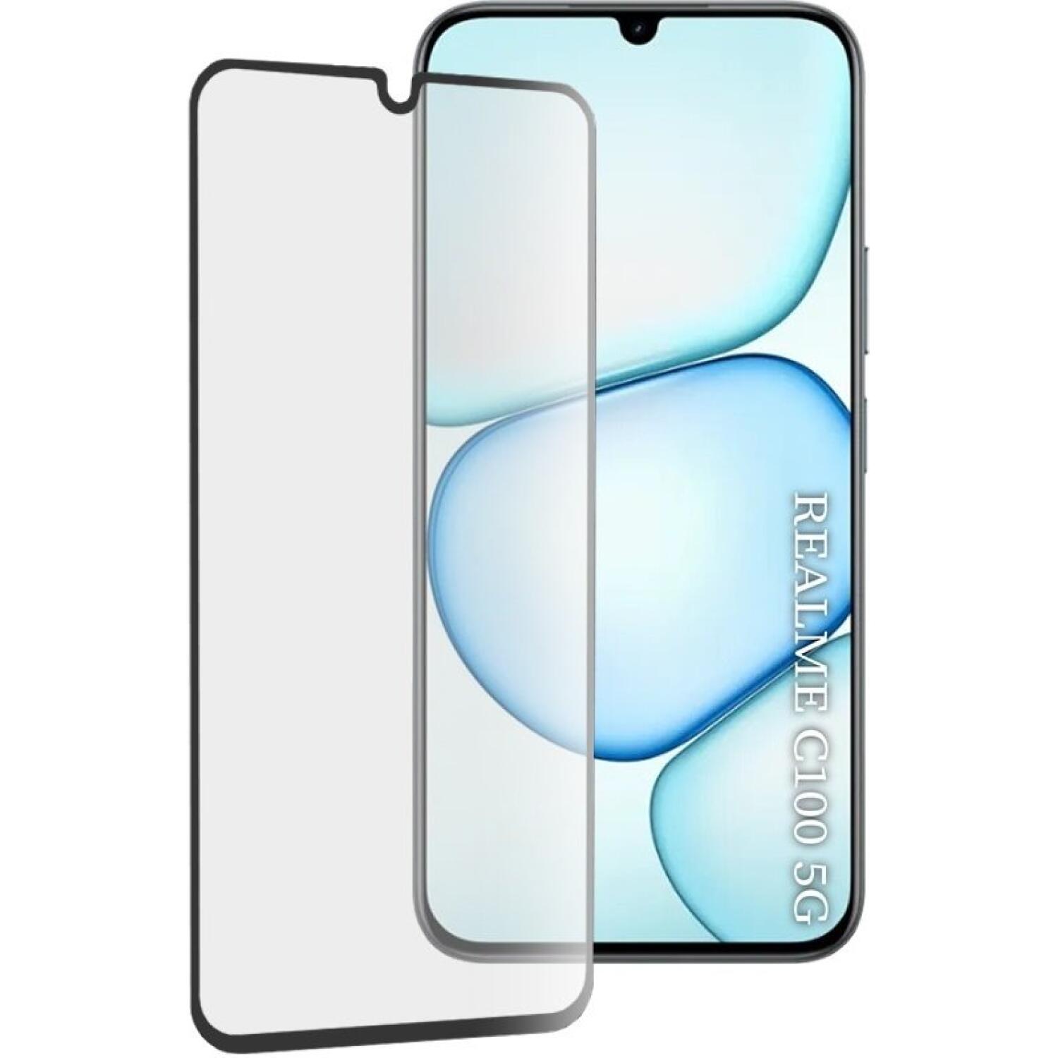 Tempered Glass Realme C100 5G Techsuit 111D Full Glue Full Face Αντιχαρακτικό Γυαλί Προστασίας Οθόνης - Black (5949419369498)