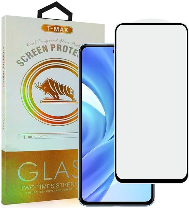 Tempered Glass Realme C75 4G T-Max Premium Full Glue Αντιχαρακτικό Γυαλί Προστασίας Οθόνης - Black (5206015081712)