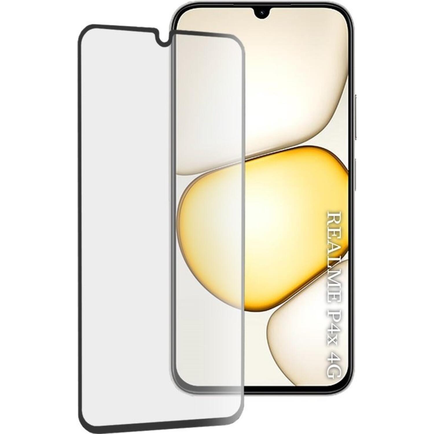 Tempered Glass Realme P4x 4G / P4 Lite 4G Techsuit 111D Full Glue Full Face Αντιχαρακτικό Γυαλί Προστασίας Οθόνης Black