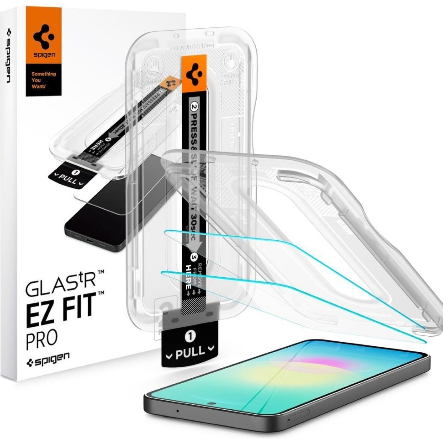 Tempered Glass Samsung Galaxy A27 Spigen GLAS.tR EZ Fit Pro Ανθεκτικό Αντιχαρακτικό Γυαλί Προστασίας Οθόνης 2 Τεμάχια Clear