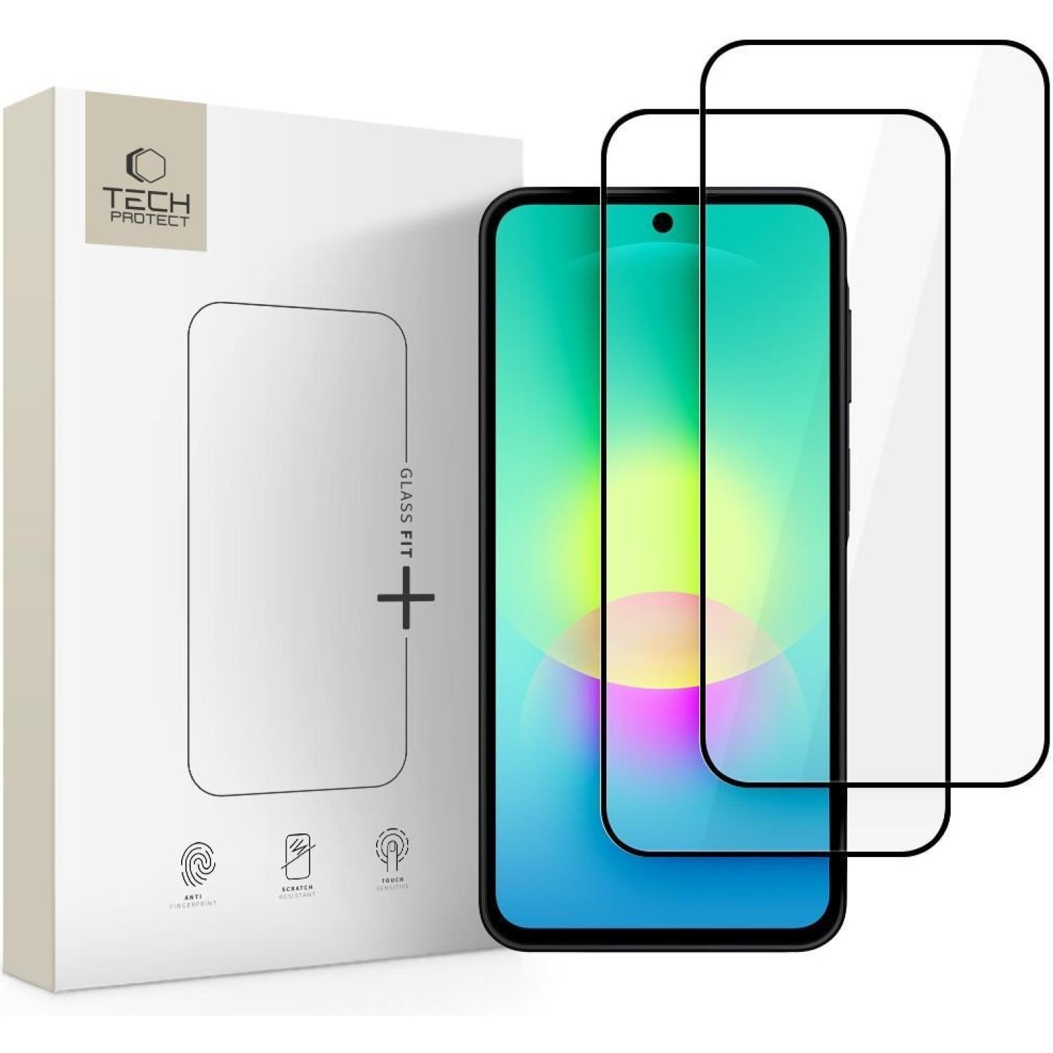 Tempered Glass Samsung Galaxy A27 Tech-Protect Glass Fit+ Full Face Αντιχαρακτικό Γυαλί Προστασίας Οθόνης 2 Τεμάχια Black 